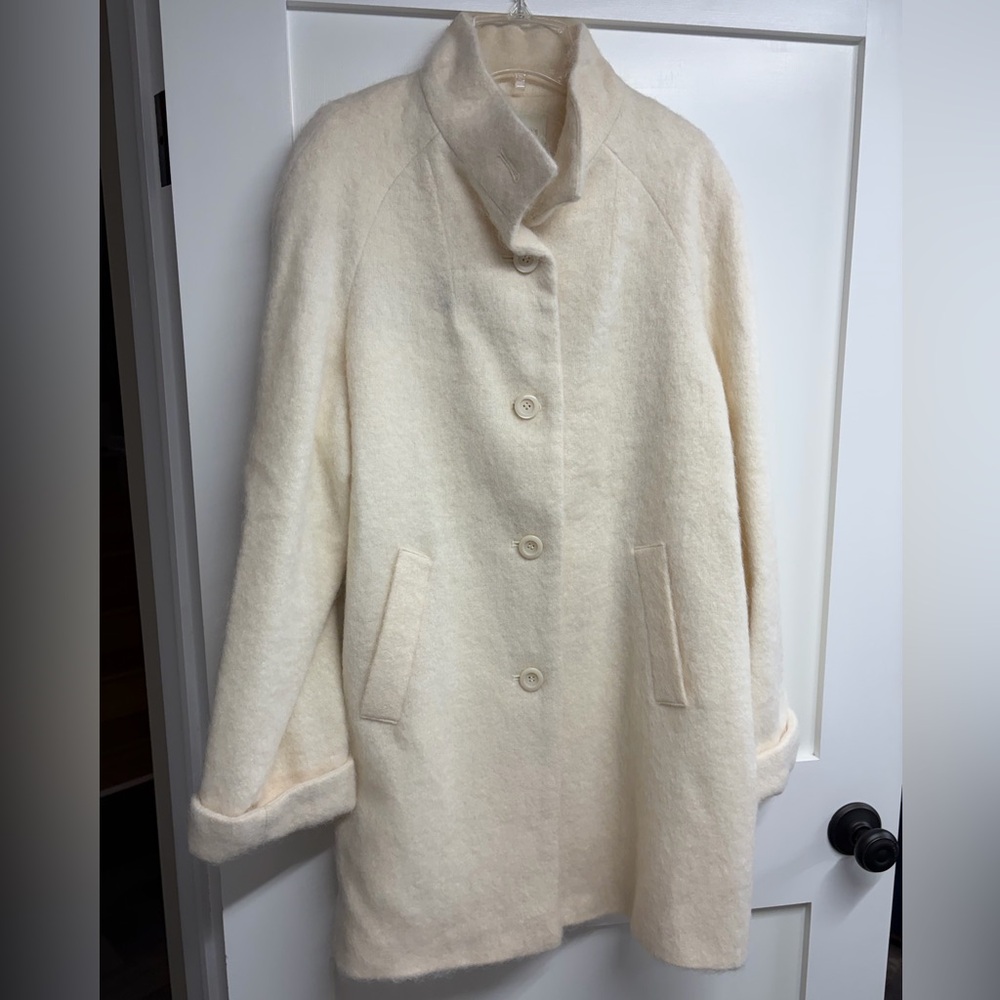 Appleseed's Classic Cream Wool Coat